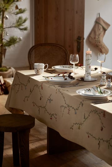 Hammershøi Christmas Tischdecke beige - 150x220 cm - Kähler