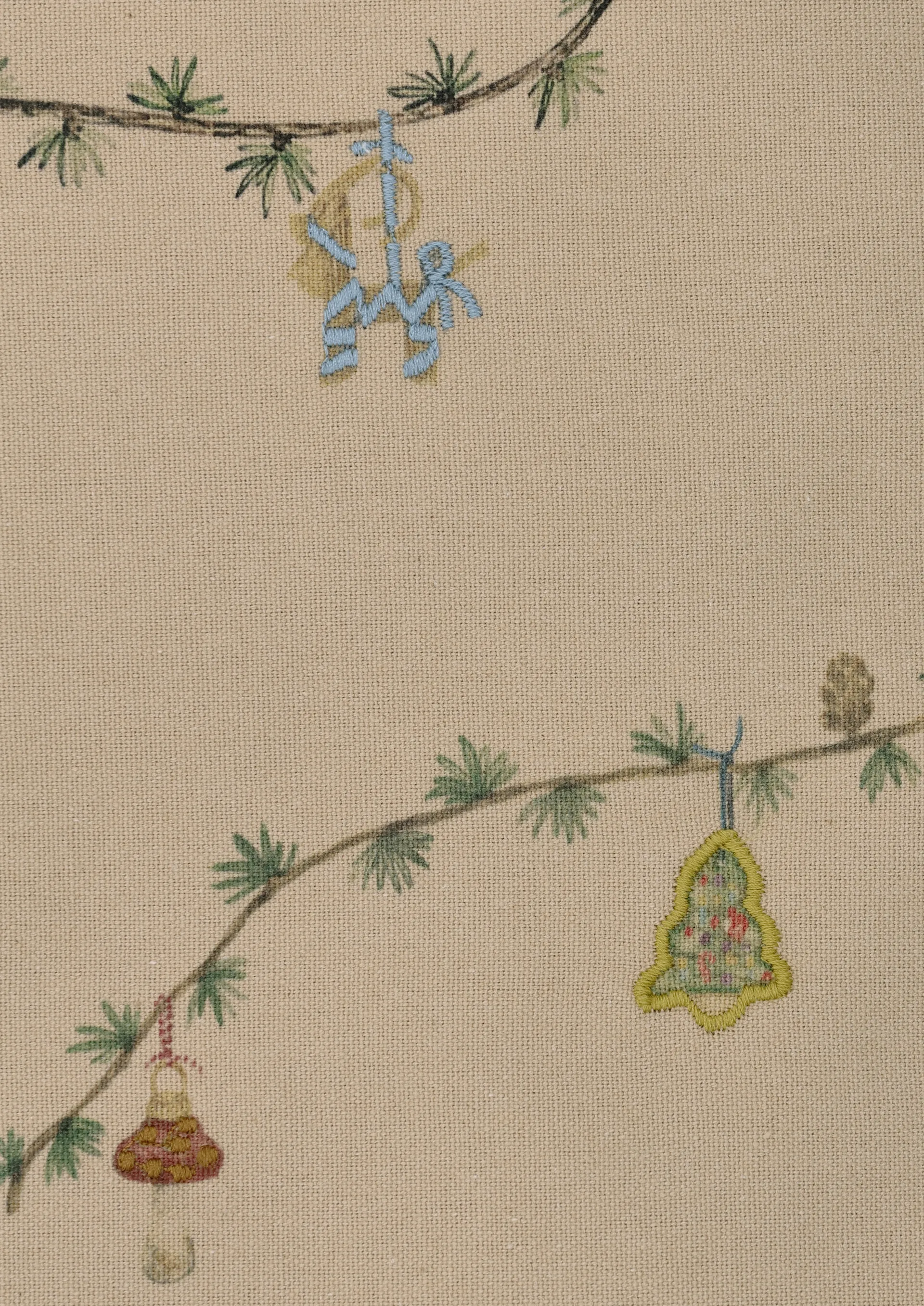 Hammershøi Christmas Tischdecke sand, 150x370 cm Kähler