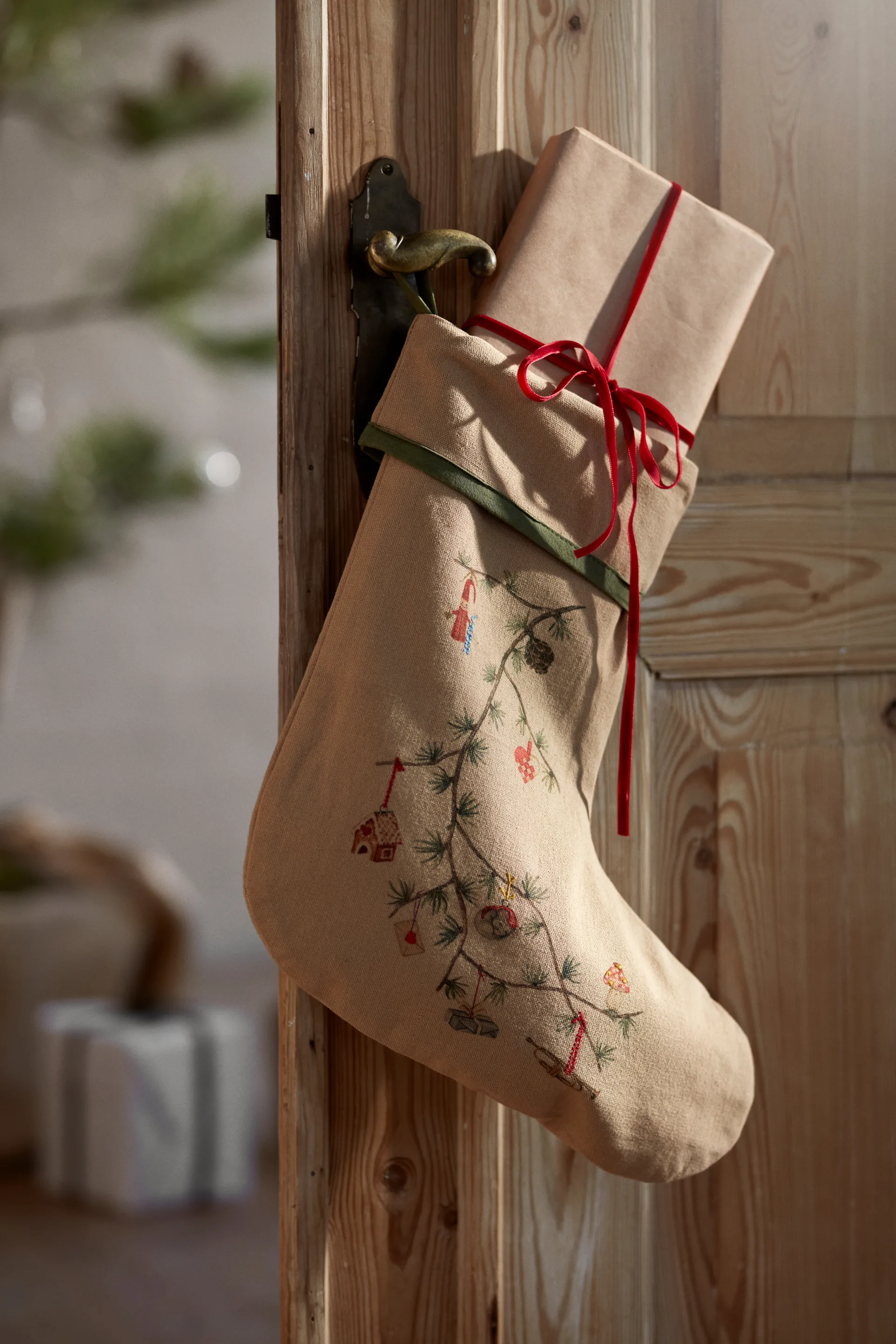 Hammershøi Christmas Weihnachtsstrumpf, Beige Kähler