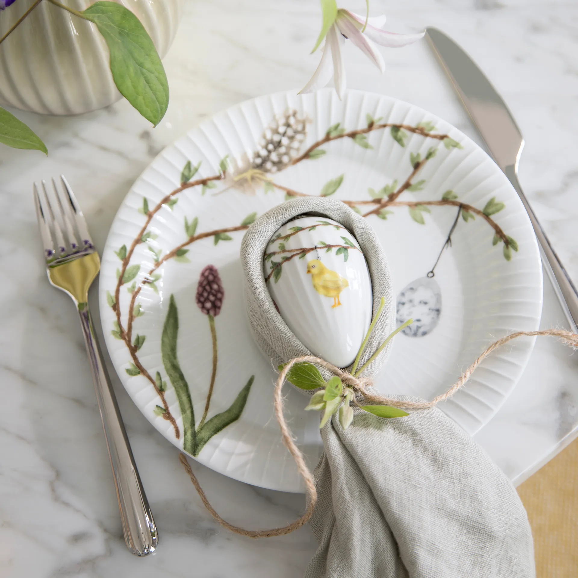 Hammershøi Easter kleiner Teller 22cm, Weiß Kähler