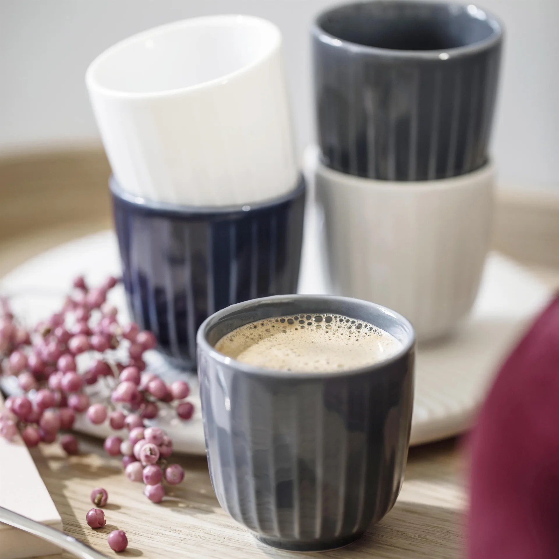 Hammershøi Espressobecher, Indigo (dunkelblau) Kähler