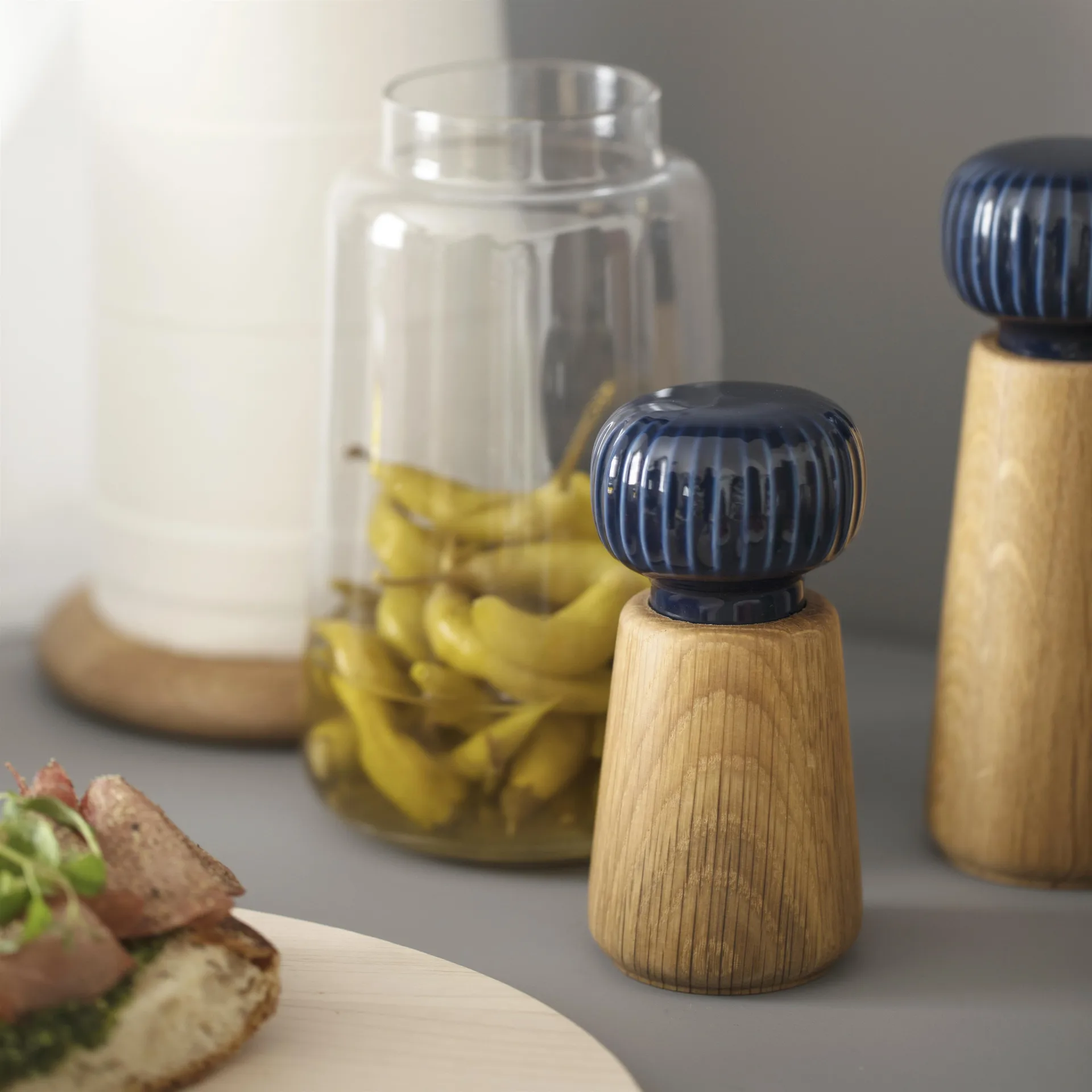 Hammershøi Gewürzmühle groß, Indigo Kähler