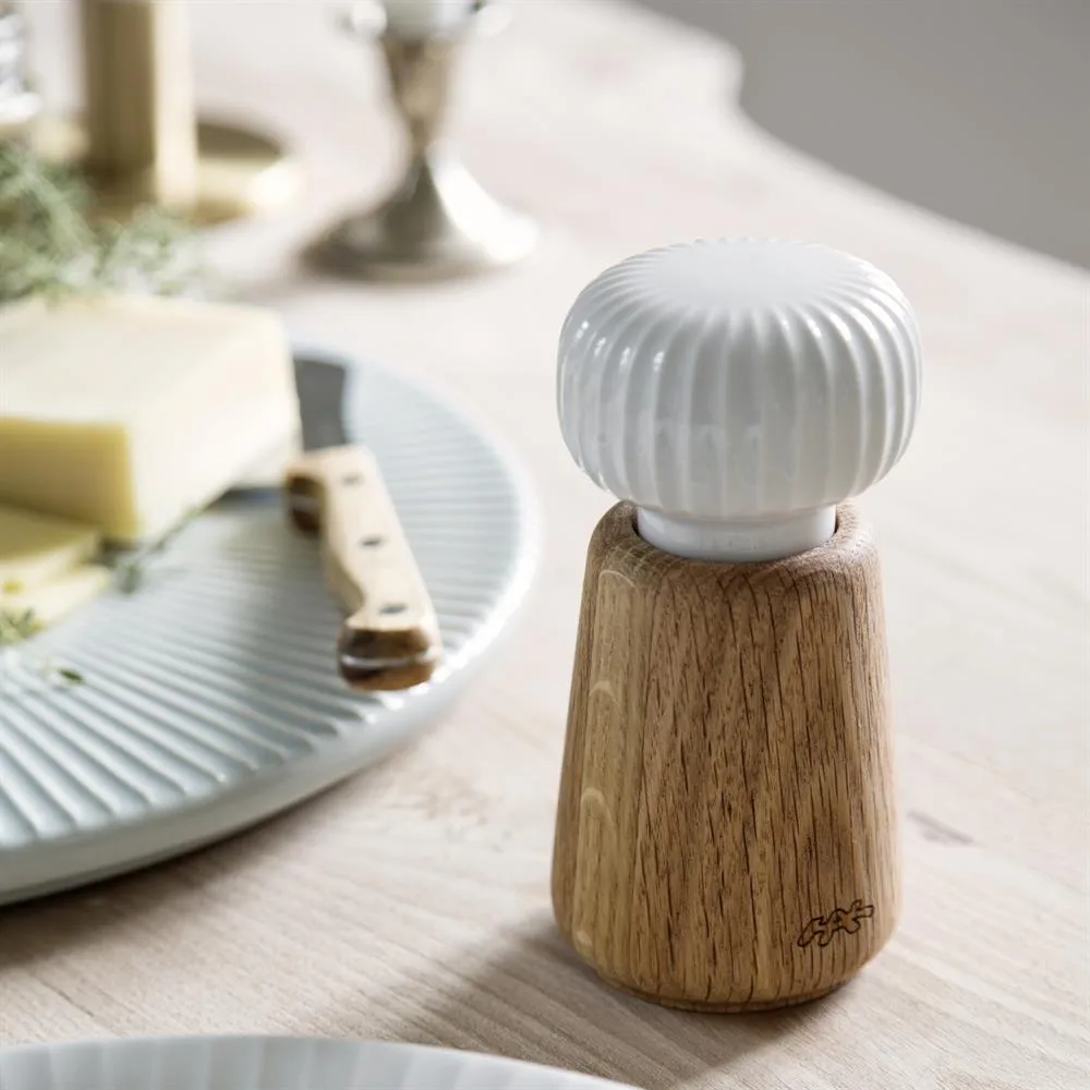 Hammershøi Gewürzmühle klein, Weiß, 14 cm Kähler