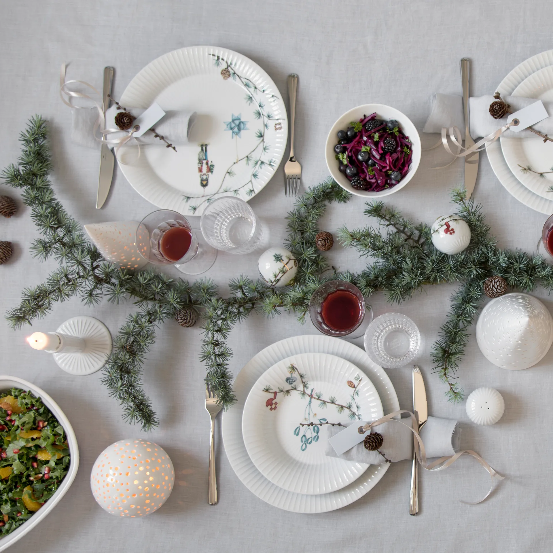 Hammershøi Jul tiefer Teller, 21cm Kähler