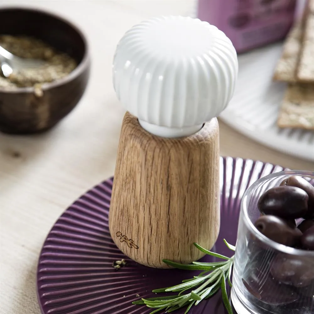 Hammershøi Salz- und Pfeffermühle klein, Weiß Kähler