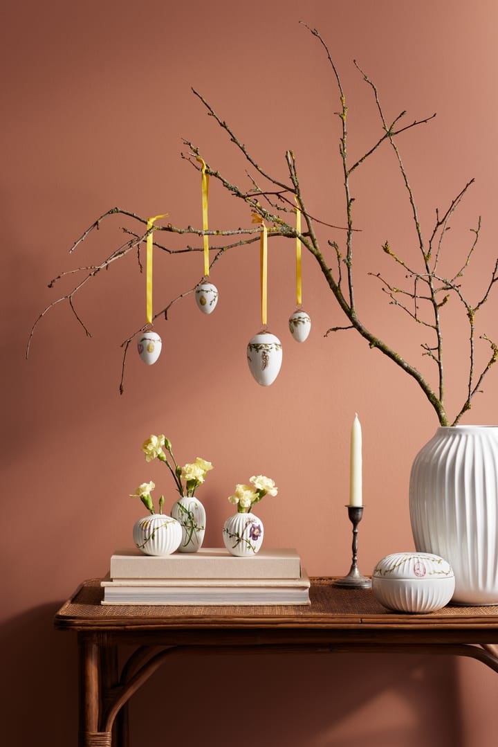 Hammershøi Spring Miniatur Vase 3 Teile, Weiß-Dekor Kähler