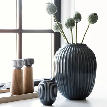Hammershøi Vase - Anthrazitgrau, mini 10 cm - Kähler