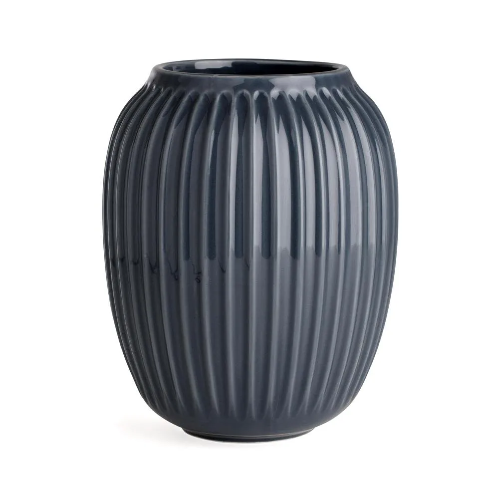 Hammershøi Vase, Anthrazitgrau, mittel 21 cm Kähler