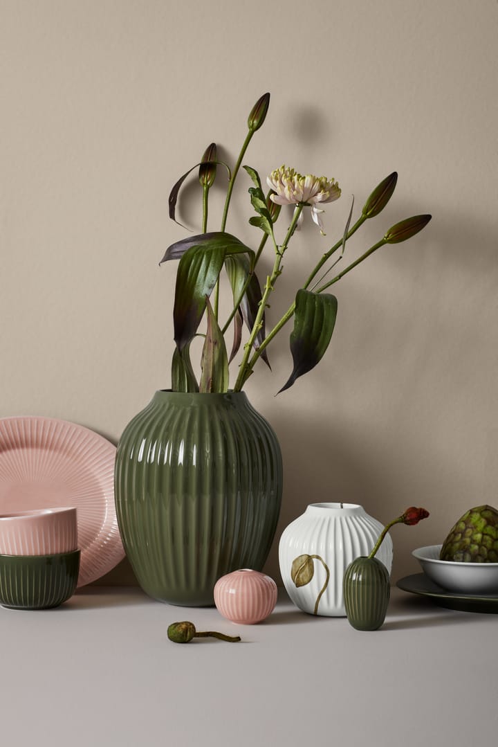 Hammershøi Vase groß, Dunkelgrün Kähler
