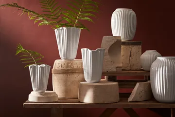 Hammershøi Vase mittel - Weiß - Kähler