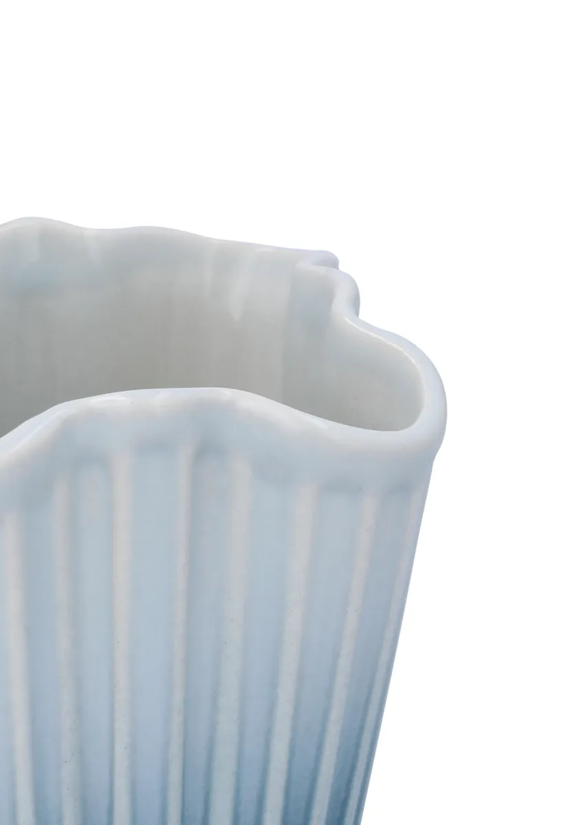 Hammershøi Vase unfold, Blau, 16,5 cm Kähler