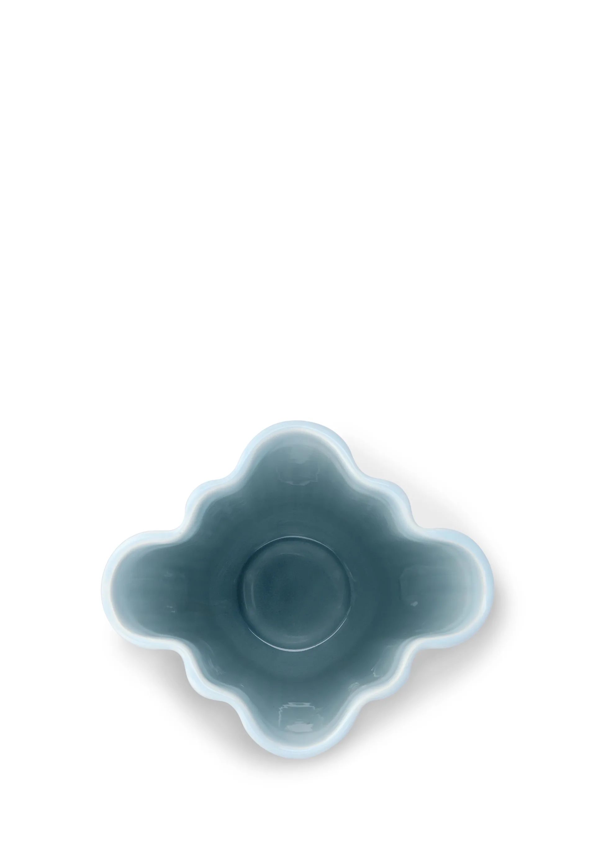 Hammershøi Vase unfold, Blau, 20,5 cm Kähler