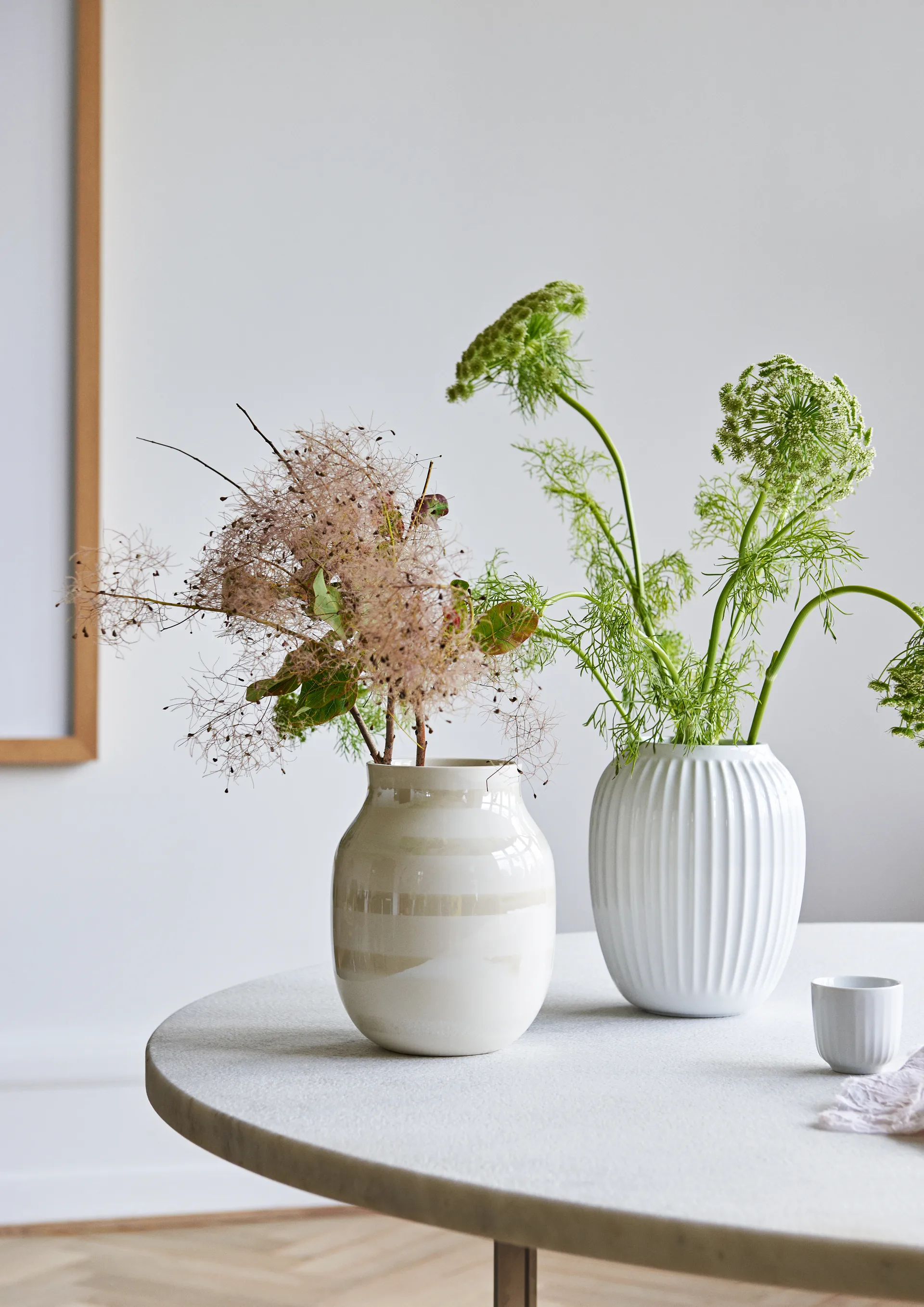 Hammershøi Vase, Weiß, mittel 21 cm Kähler