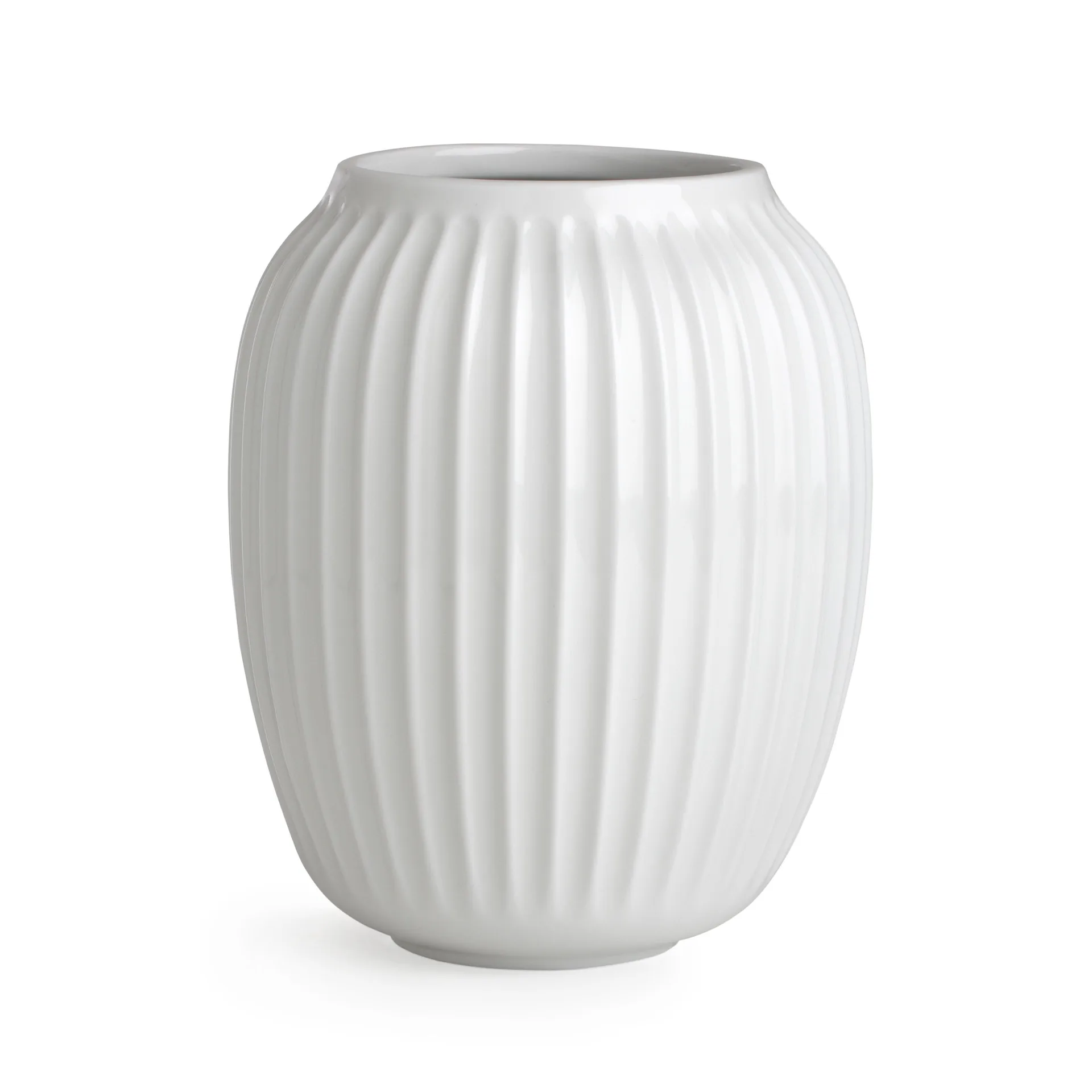 Hammershøi Vase, Weiß, mittel 21 cm Kähler