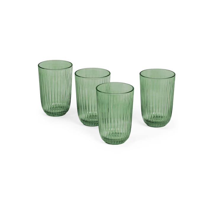 Hammershøi Wasserglas 37cl 4er Pack - Grün - Kähler