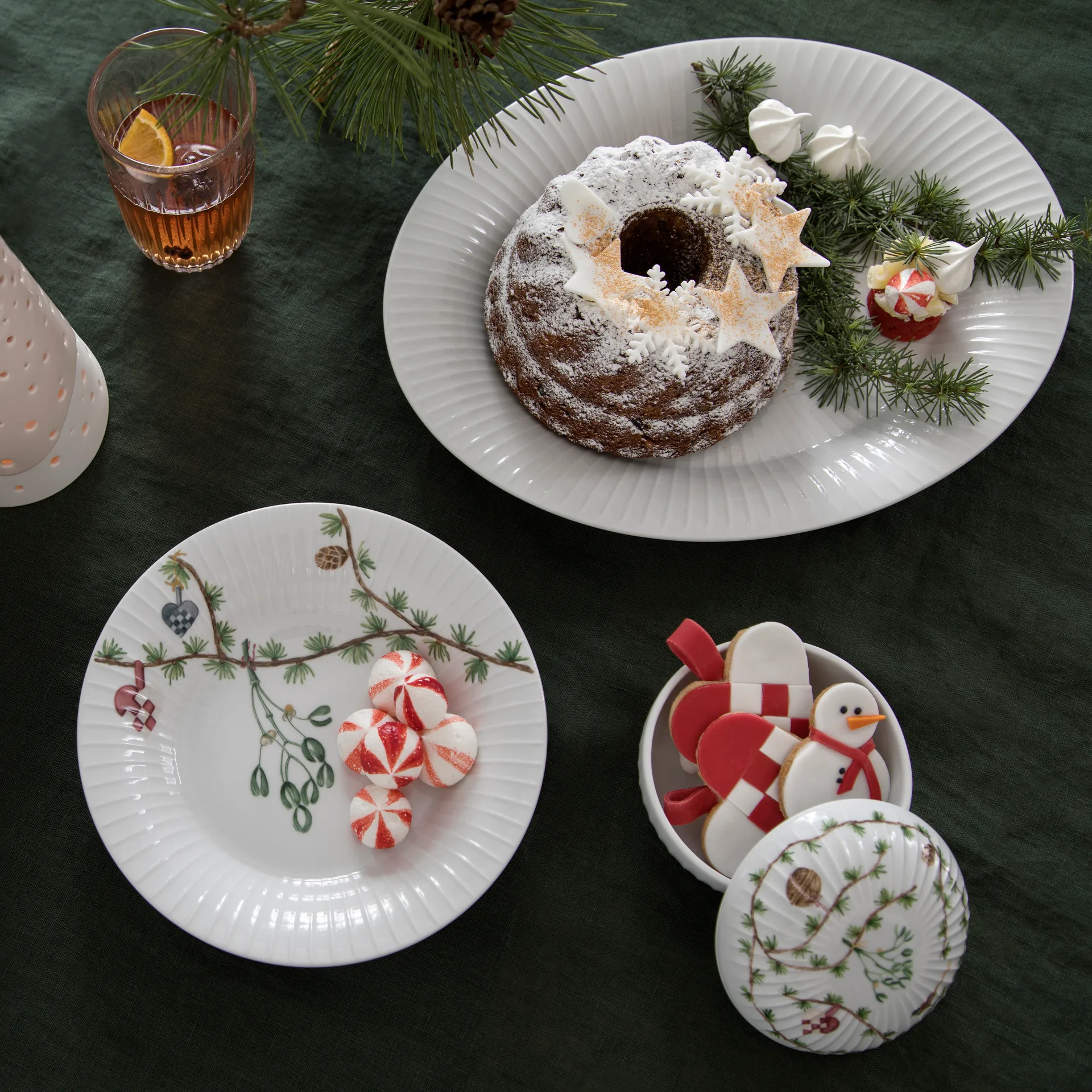 Hammershøi Weihnachtscandy Schale Ø11,5cm, Weiß Kähler