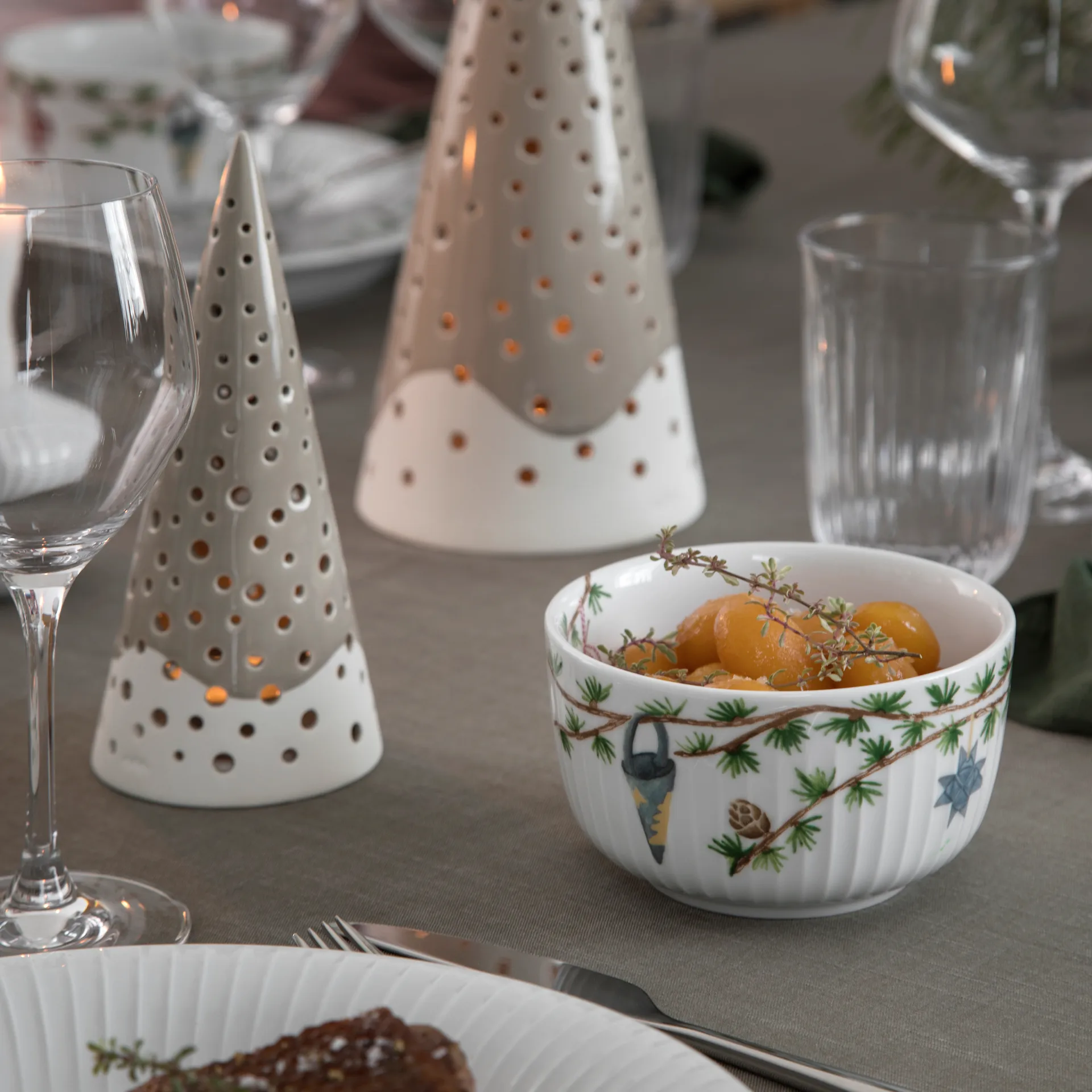 Hammershøi Weihnachtsschale Ø12cm, Weiß Kähler