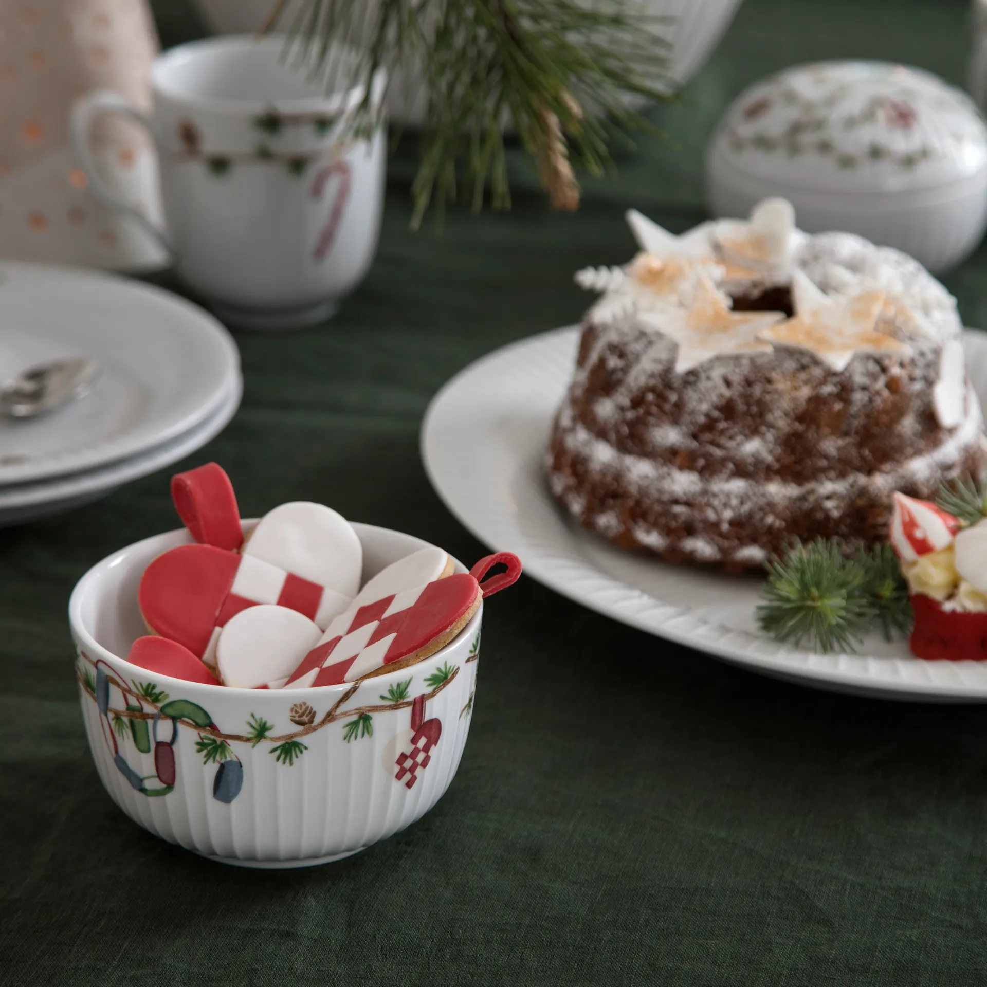 Hammershøi Weihnachtsschale Ø12cm, Weiß Kähler