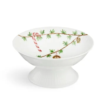 Hammershøi Weihnachtsschale mit Fuß Ø16cm - Weiß - Kähler