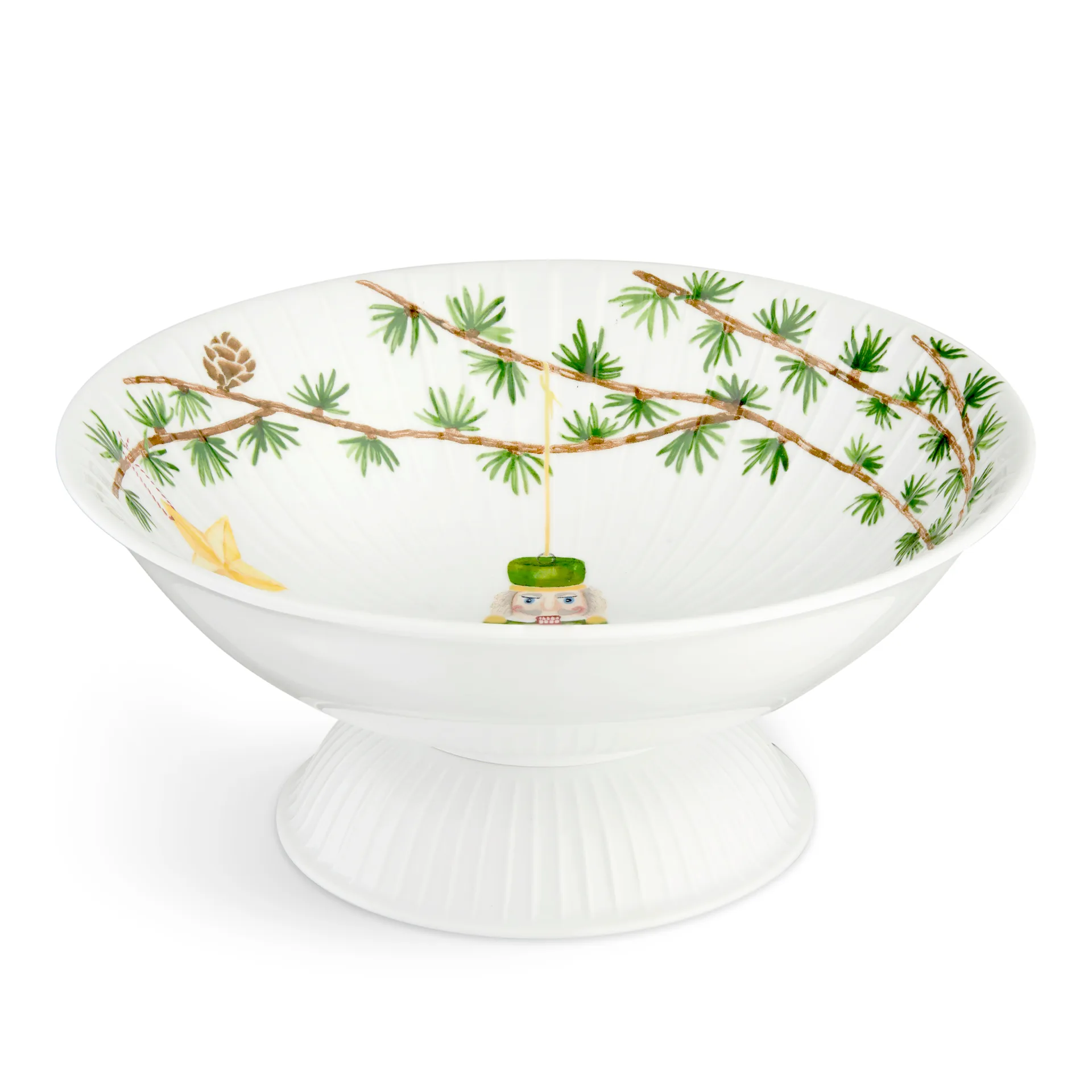 Hammershøi Weihnachtsschale mit Fuß Ø23cm, Weiß Kähler