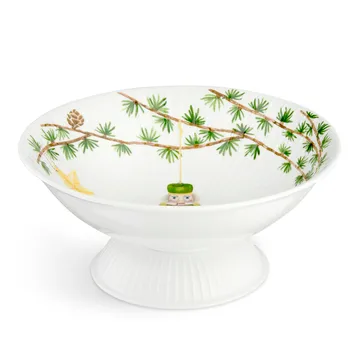 Hammershøi Weihnachtsschale mit Fuß Ø23cm - Weiß - Kähler