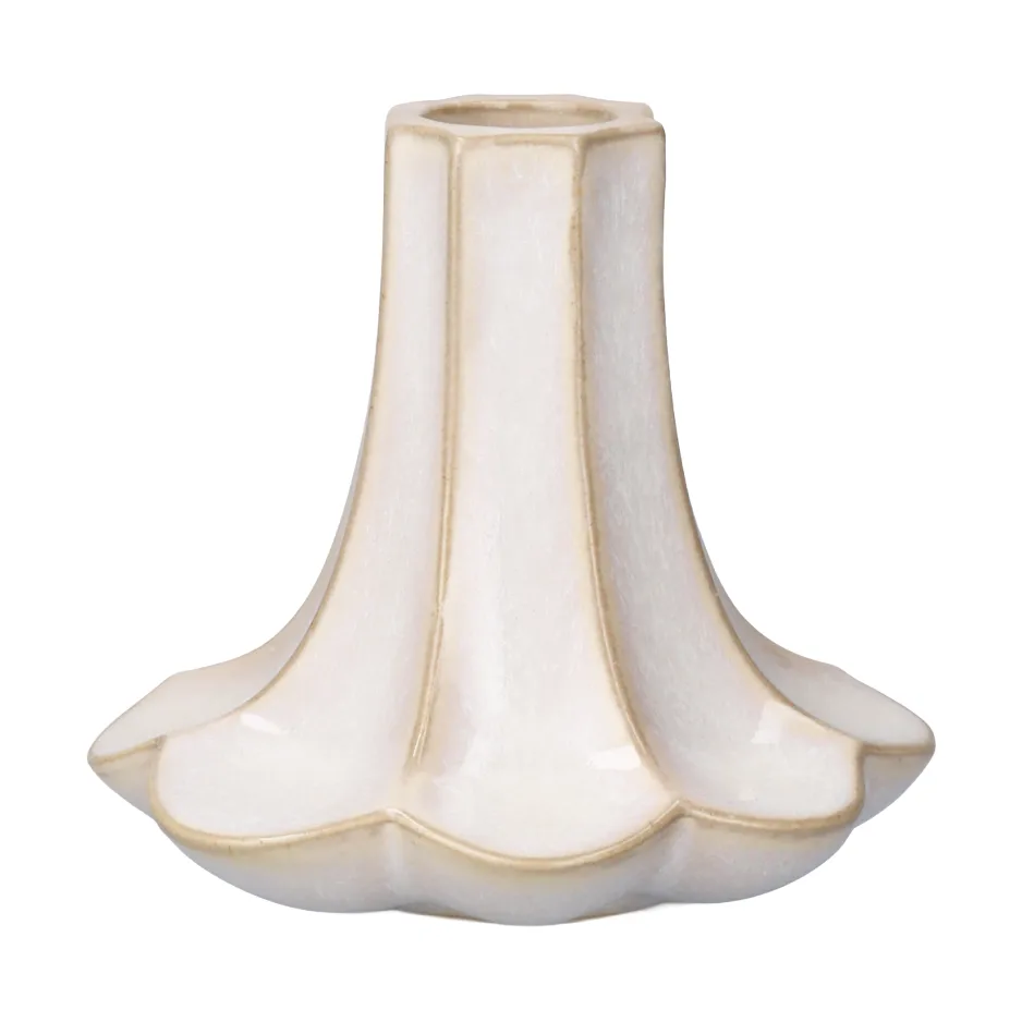 Kantarell Kerzenhalter, Sand, 10 cm Kähler