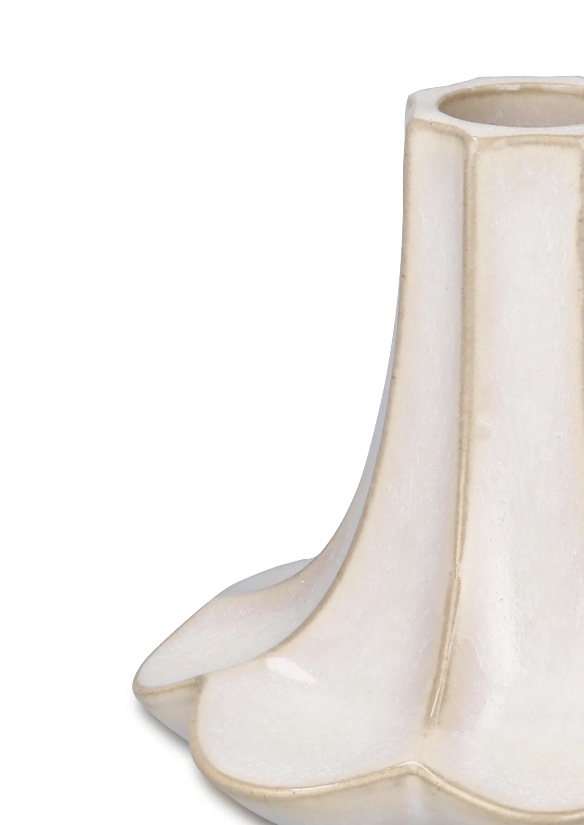 Kantarell Kerzenhalter, Sand, 10 cm Kähler