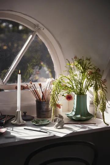 Kantarell Kerzenhalter - Sand, 10 cm - Kähler