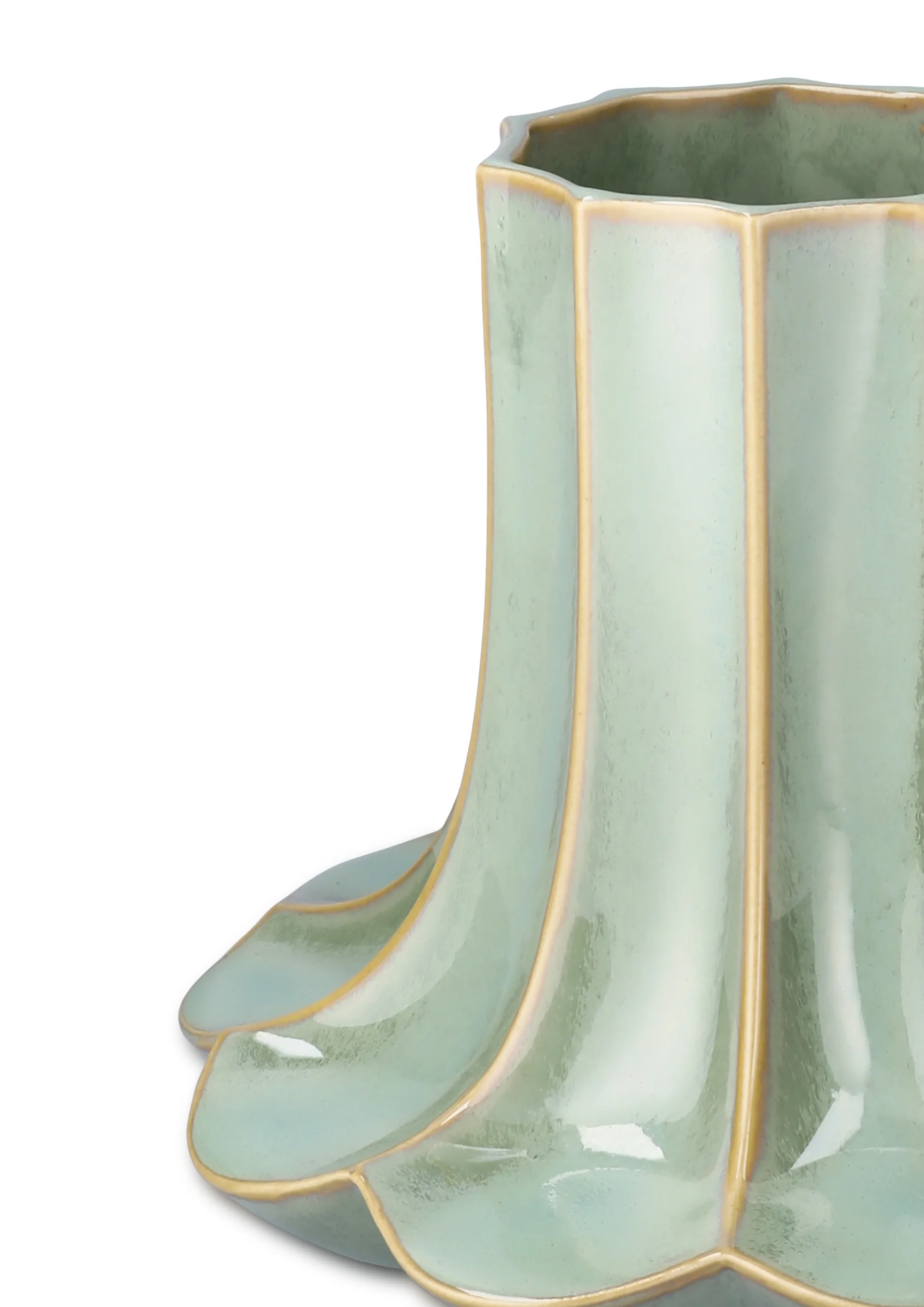 Kantarell Vase, Grün, 20,5 cm Kähler