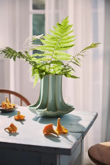 Kantarell Vase - Grün, 20,5 cm - Kähler