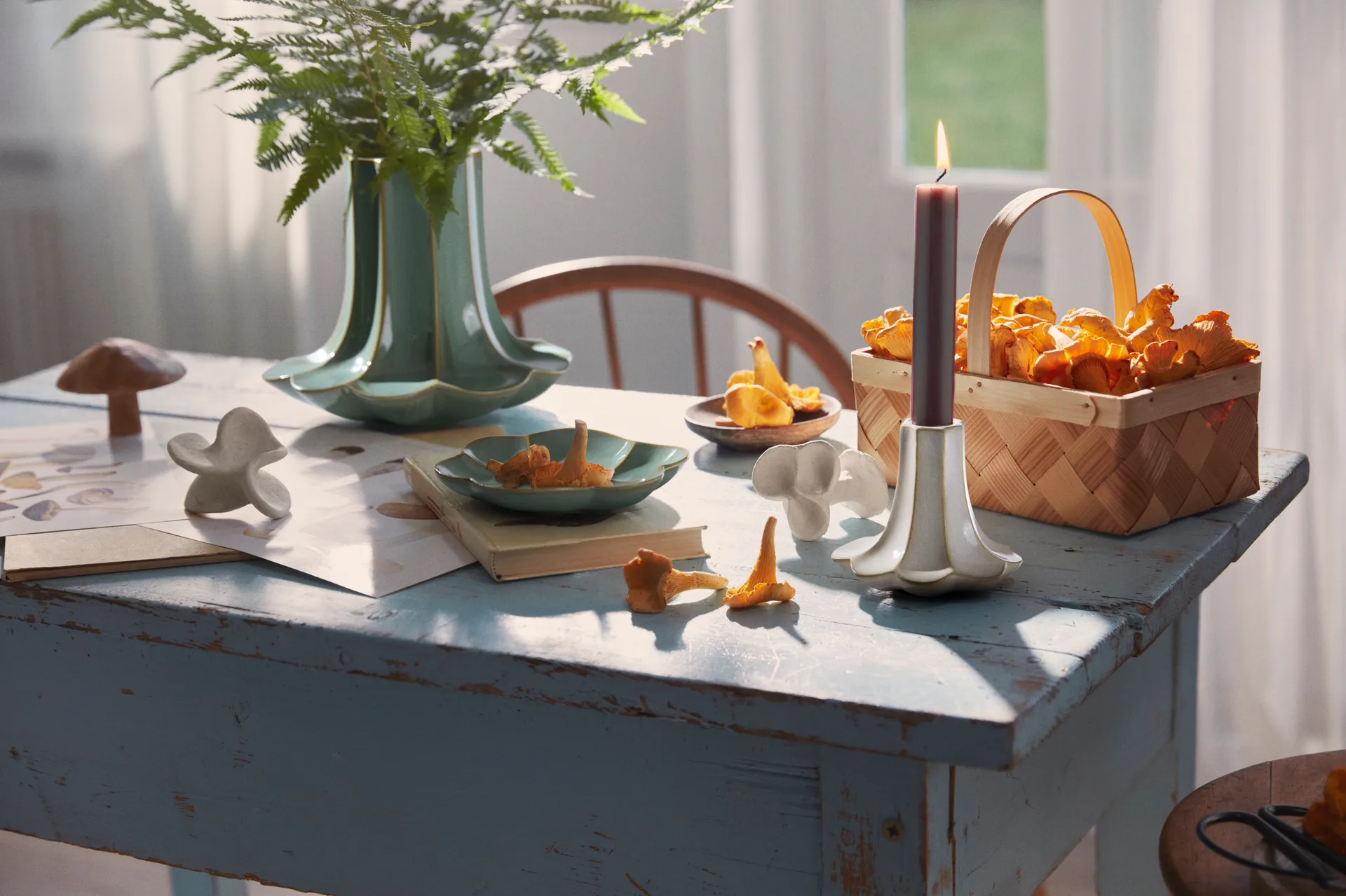 Kantarell Vase, Grün, 20,5 cm Kähler