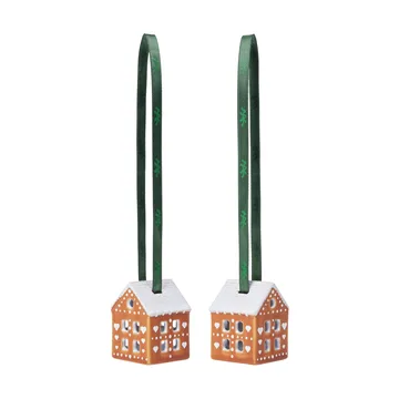 Lebkuchen Anhänger 5 cm 2er-Pack - Braun - Kähler