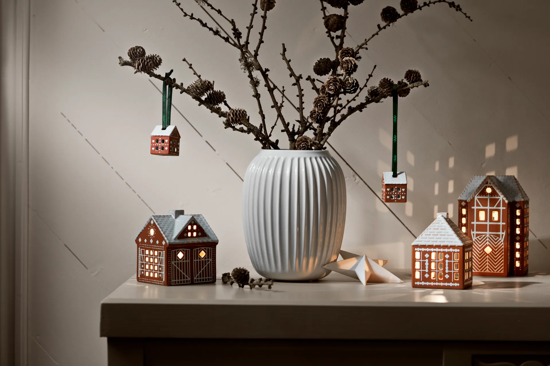 Lebkuchen Anhänger 5 cm 2er-Pack, Braun Kähler