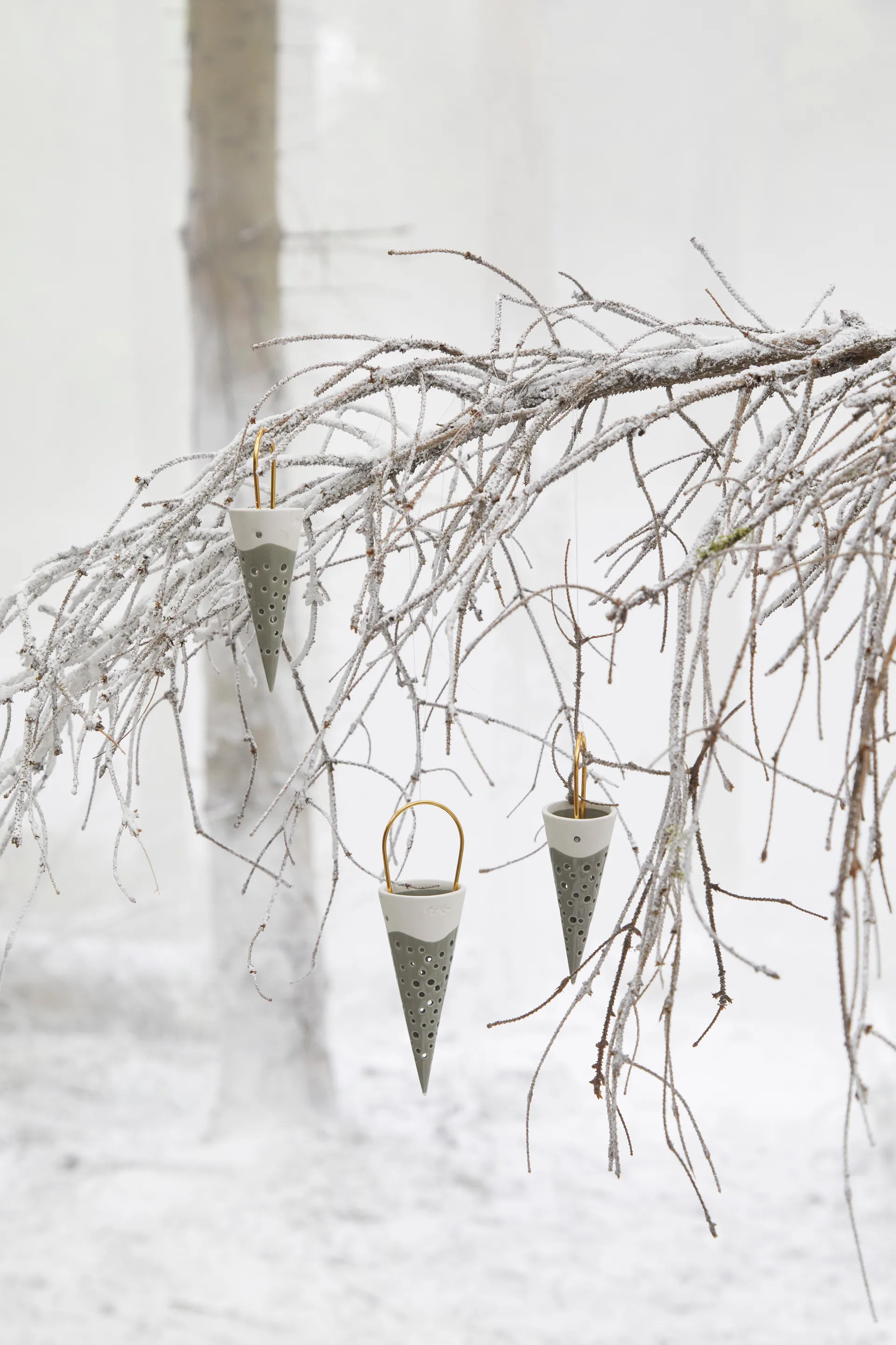 Nobili Weihnachtstüte Weihnachtsanhänger 18cm, Grün Kähler