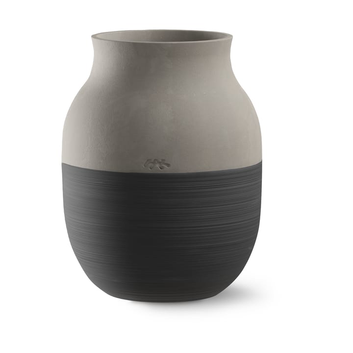 Omaggio Circulare Vase H20 cm - Anthrazitgrau - Kähler