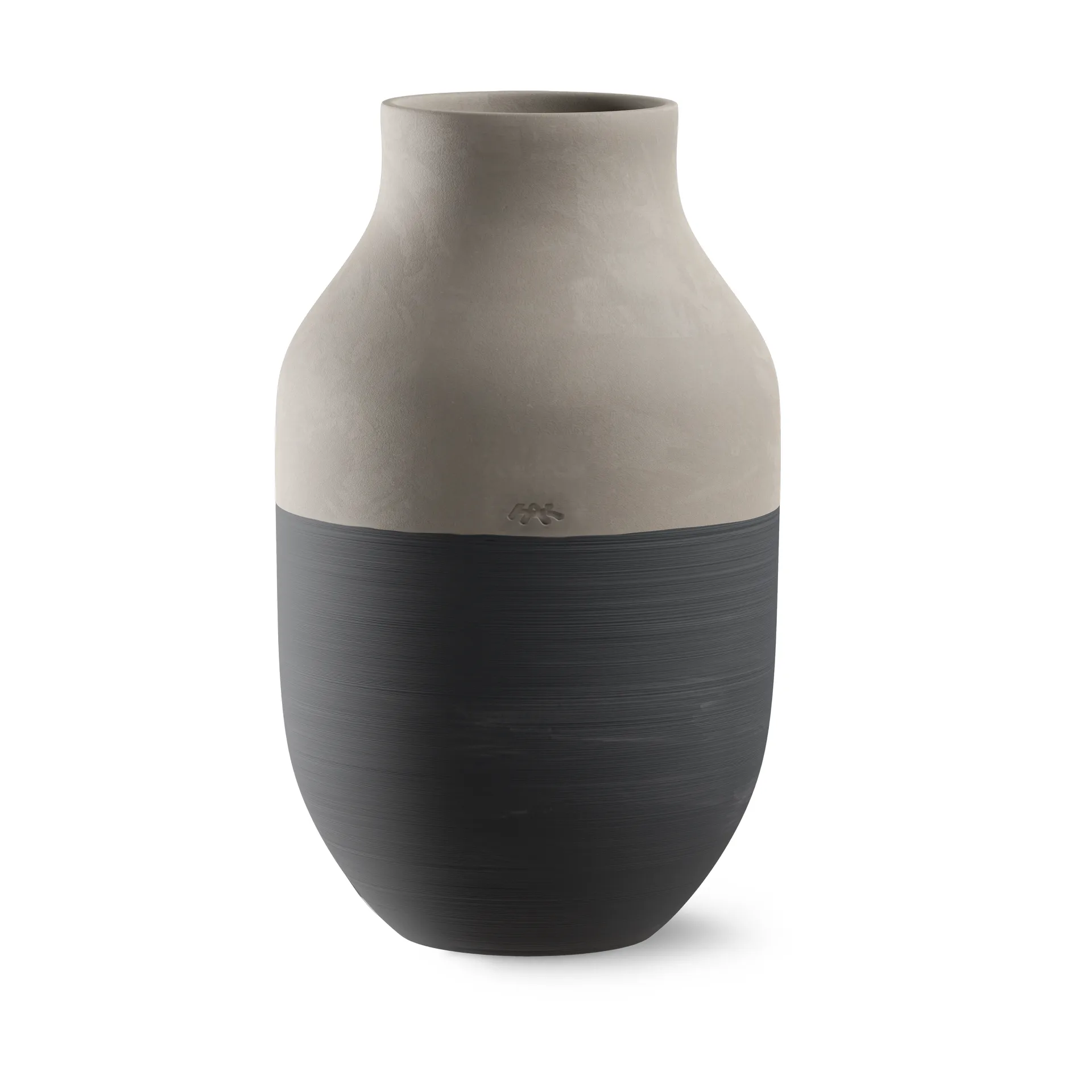 Omaggio Circulare Vase H31 cm, Anthrazitgrau Kähler
