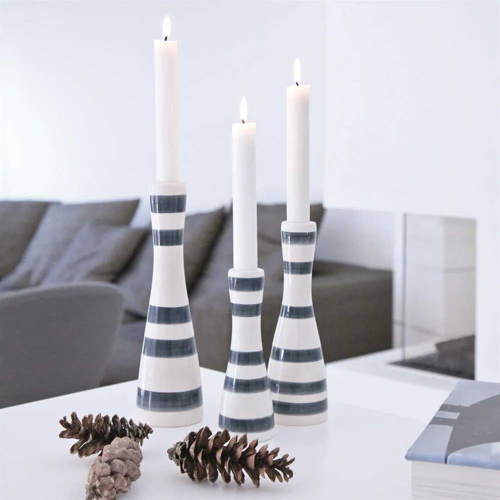 Omaggio Kerzenleuchter groß, Granitgrau Kähler