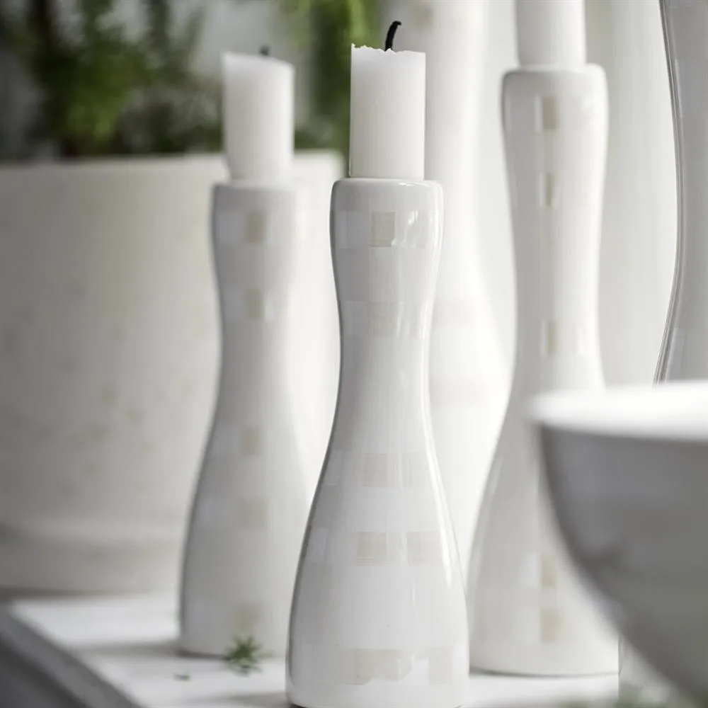 Omaggio Kerzenleuchter klein, Perlmutt Kähler