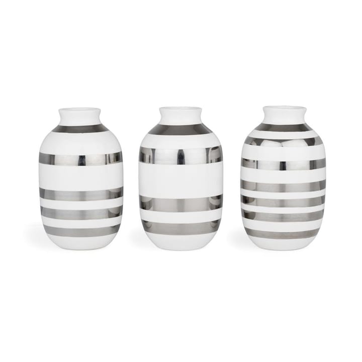 Omaggio Miniaturvase 3er Pack - Silber - Kähler