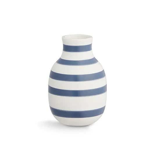 Omaggio Vase klein 12,5cm, Stahlblau Kähler