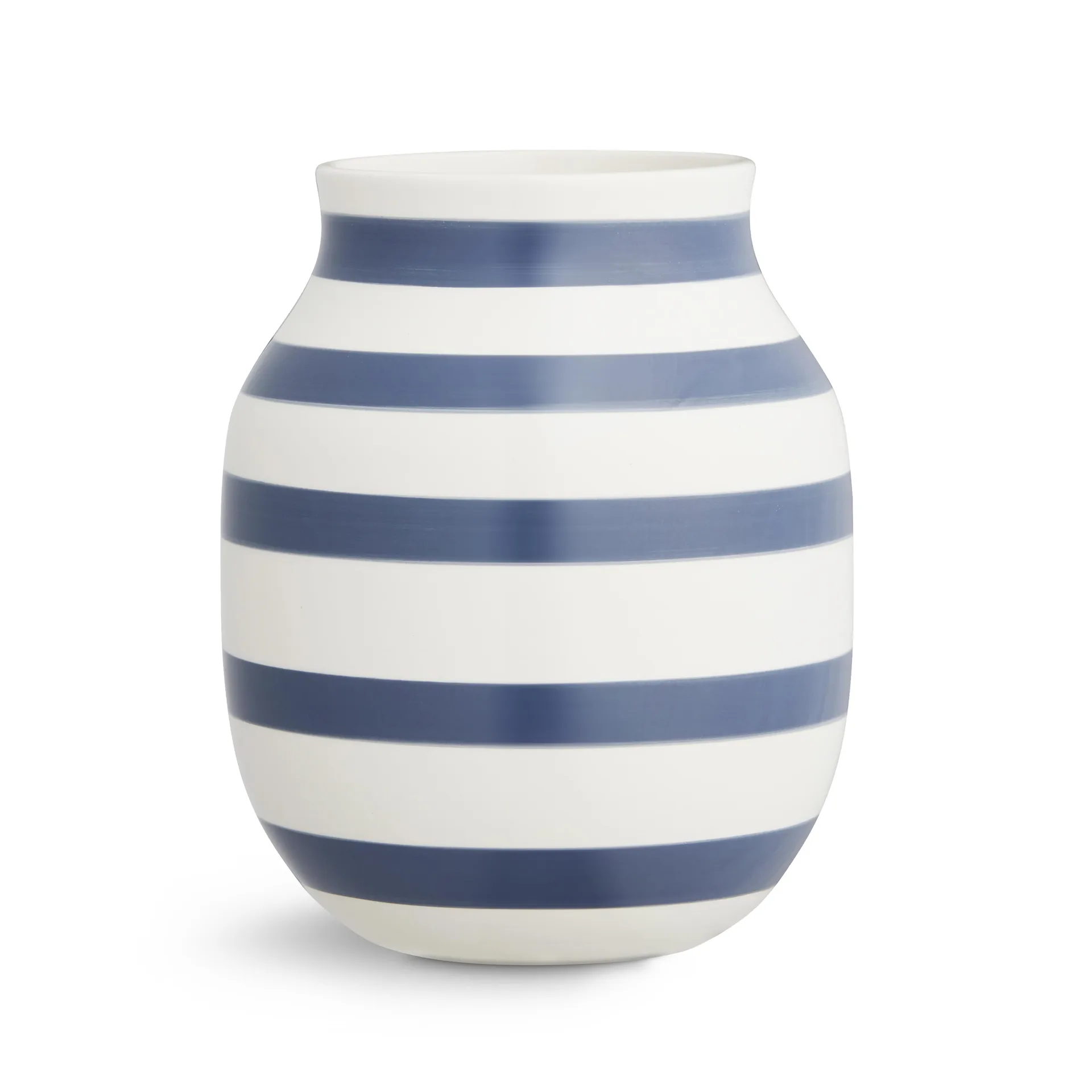 Omaggio Vase medium 20cm, Stahlblau Kähler