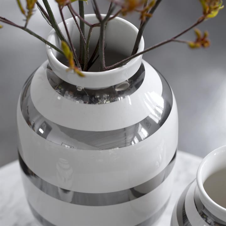 Omaggio Vase silber, Groß Kähler