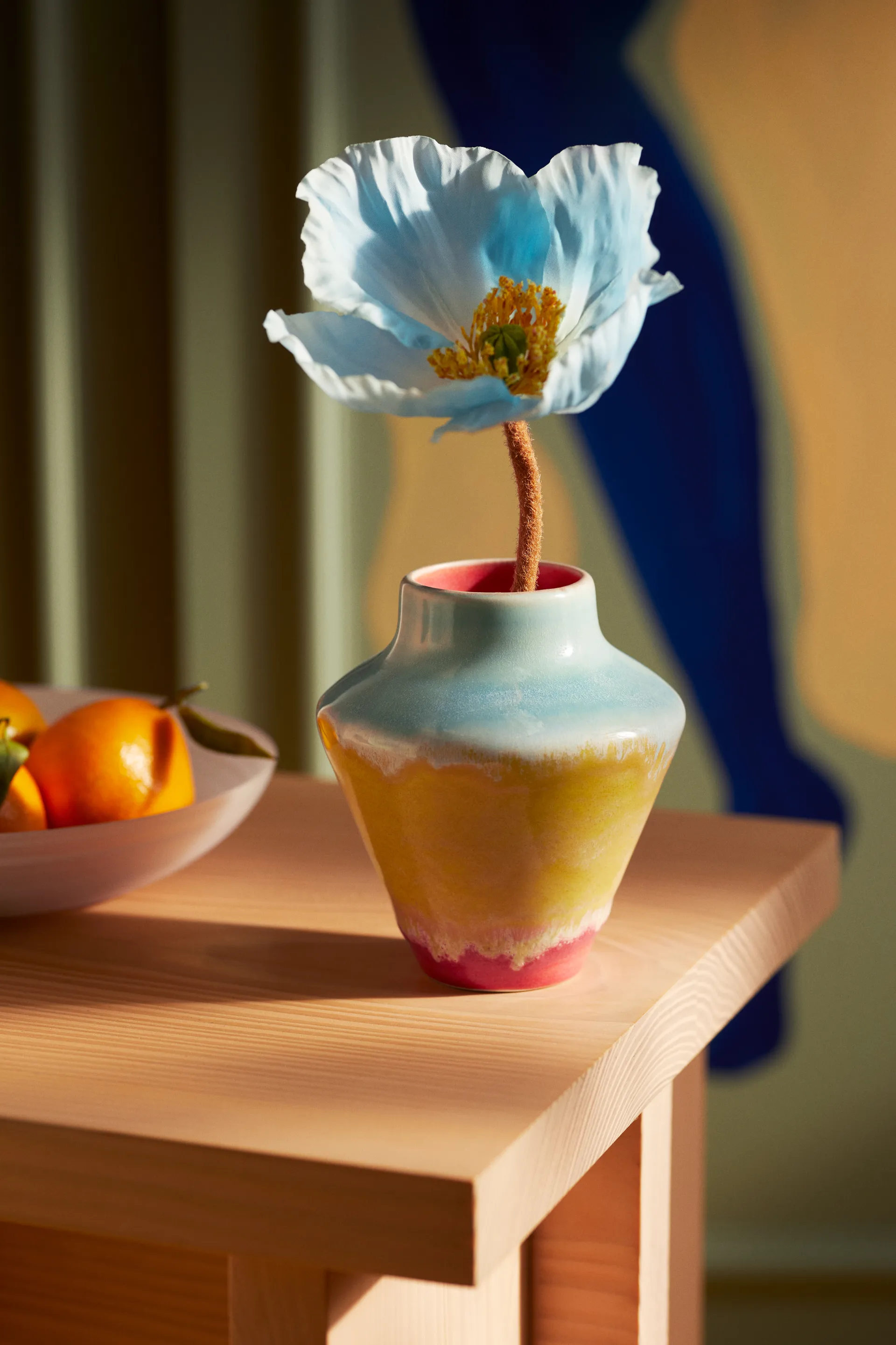 Poppery Vase 12 cm, Pink-mint-gelb Kähler