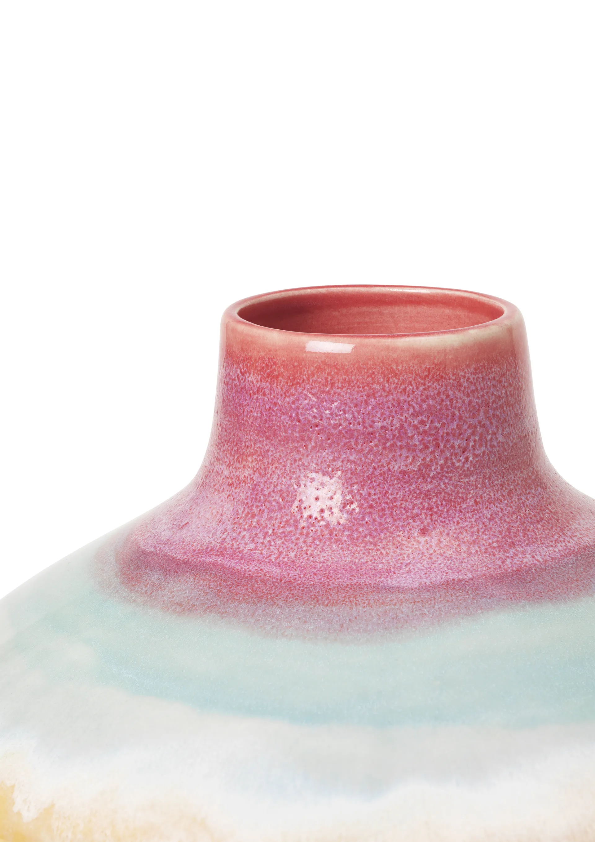 Poppery Vase mit Apfel 32 cm, Pink-mint-gelb Kähler