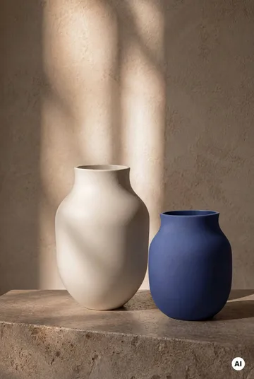 Studio Omaggio Vase - Blau, 20 cm - Kähler