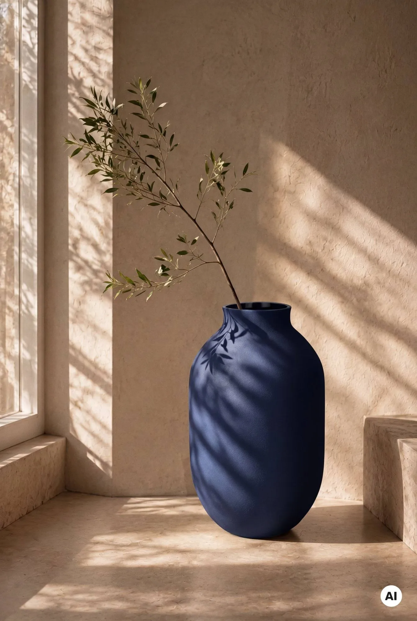 Studio Omaggio Vase, Blau, 50 cm Kähler