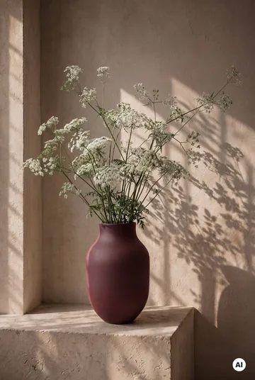 Studio Omaggio Vase - Bordeaux, 31 cm - Kähler