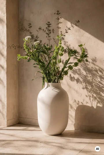 Studio Omaggio Vase - Sand, 50 cm - Kähler