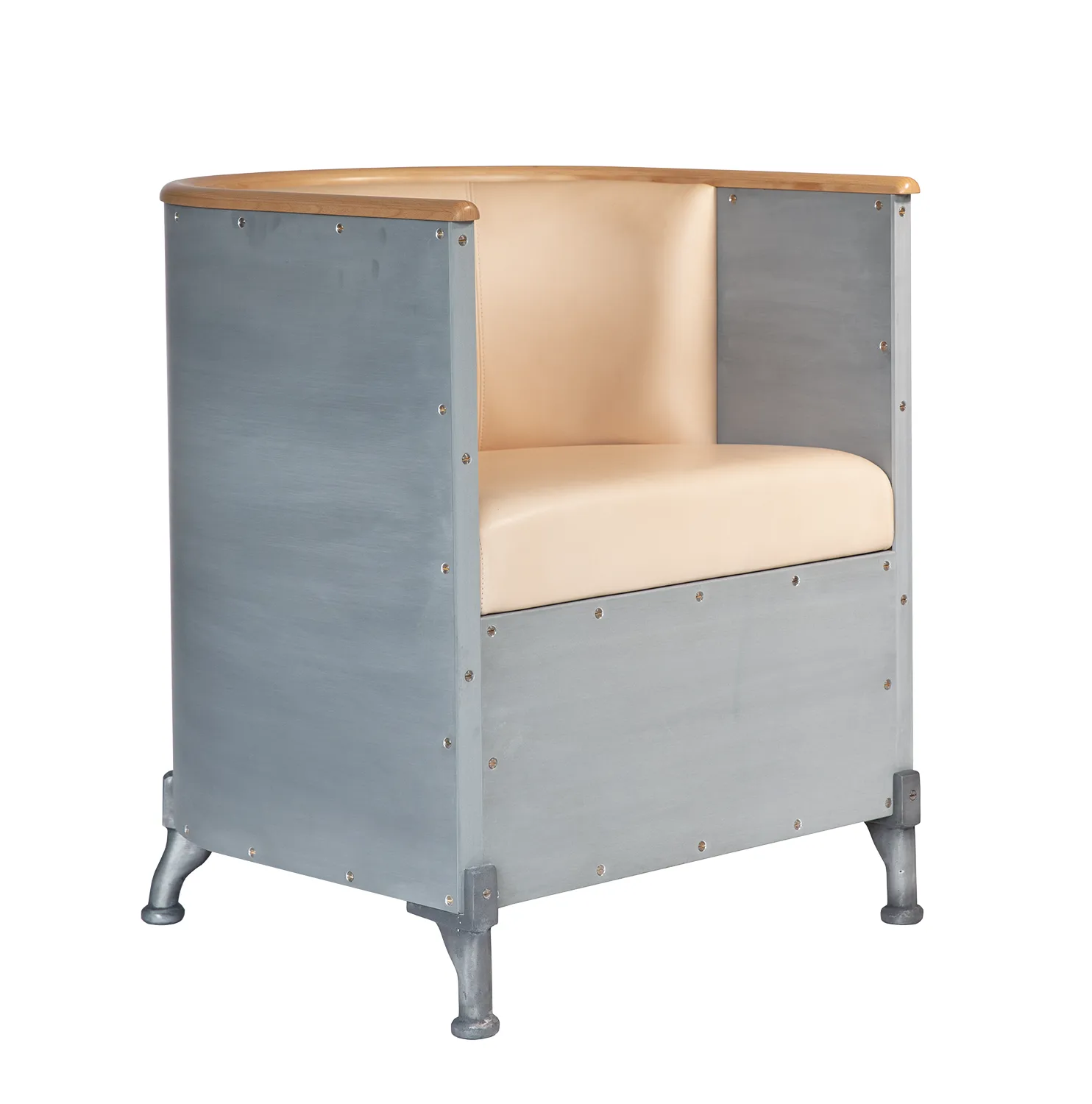 Aluminium Etch Sessel, Tärnsjö natural-etch aluminium-beech Källemo