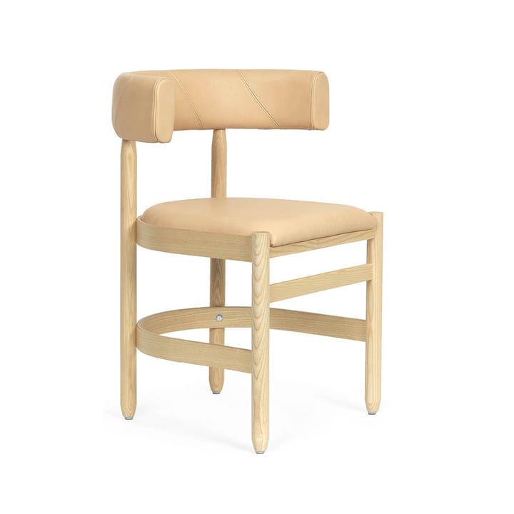 Botero Armstuhl - Tärnsjö Leder 8800 natur-lackiert Esche Stativ - Källemo